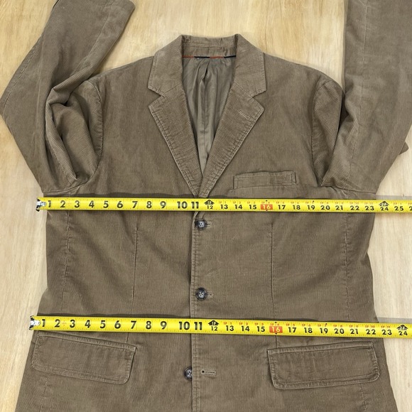 J. Crew Corduroy Blazer Sports Coat Mens Sz Large (44R) Vintage Dyed Khaki - Picture 9 of 13